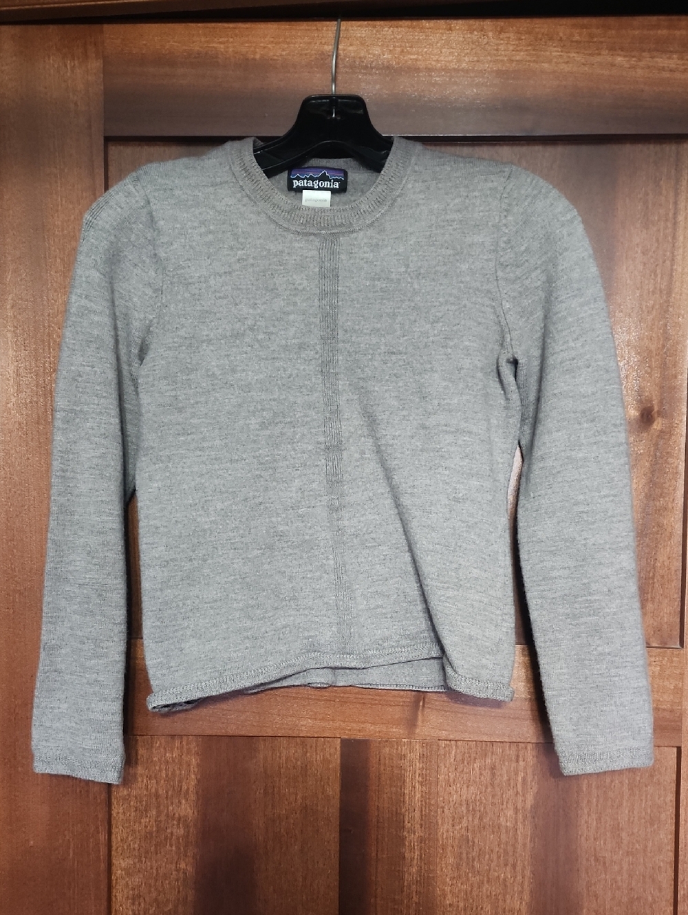 Patagonia Light Brown Crewneck Wool Pullover Sweater